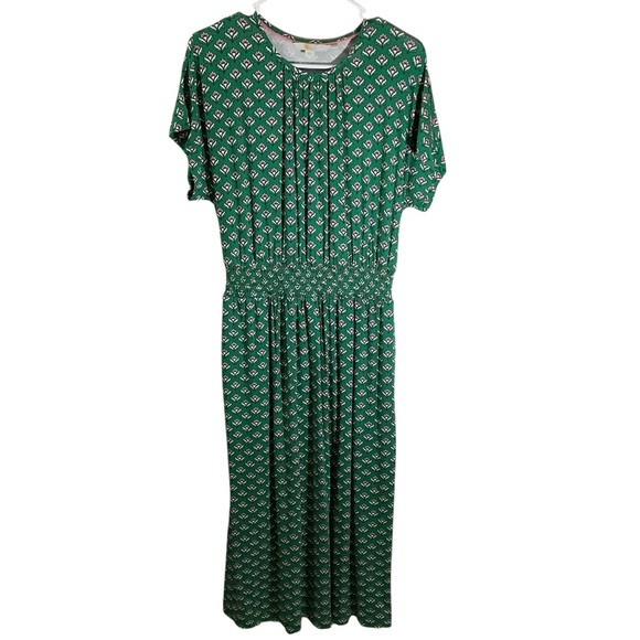 Boden Green Patterned Women's Midi Dress